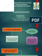 Código de Justicia Militar - Derecho Militar y Policial