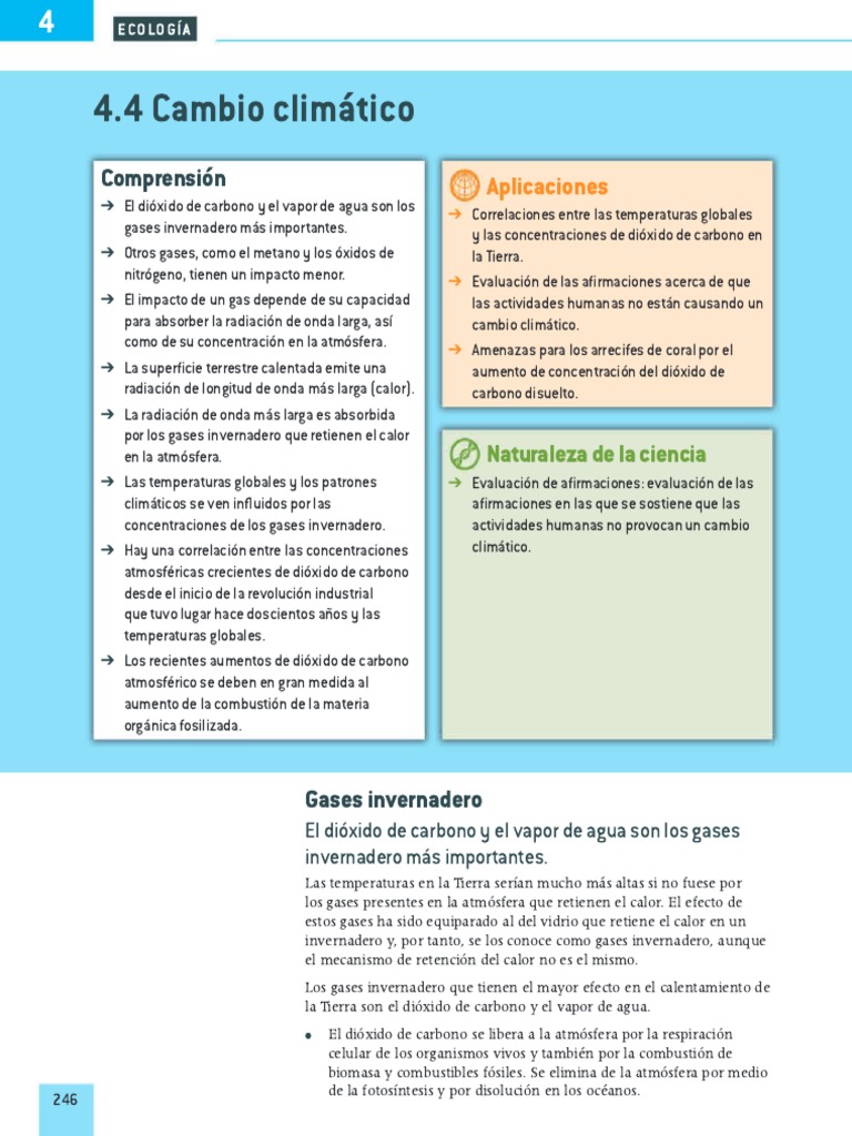 Impacto de Gases Invernadero en el Clima | PDF | Gases de efecto ...