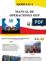 Modulo No 4 Manual de Operaciones Del Sitp. Capacitación 85 Horas