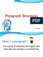 Paragraph Structures: Izzah Fijriyah
