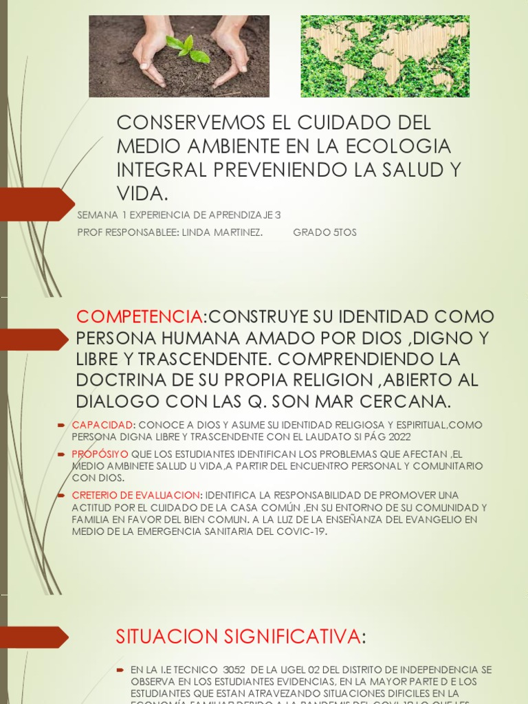 Cuidado del Medio Ambiente y Salud | PDF