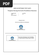 Template Form Pengujian UAT | PDF