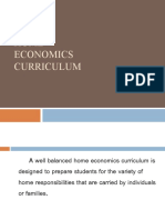 Home Economics Curriculum