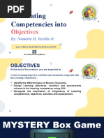 Translating Competencies Into Objectives