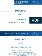 Dinámica Unidad 1.2 Movimiento Curvilíneo