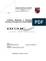 Analisis, Rediseño y Estandarizacion Del Proceso Principal de La Textil Amun ZAR, D.H Core11