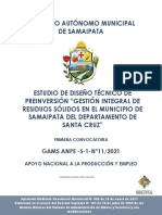 Edtp Girs Municipio de Samaipata Del Departamento de Santa Cruz