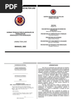 Normas Técnicas para Elaboração de Trabalho