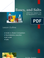Acids, Bases, and Salts: (Unit Two, Lesson 2.8)