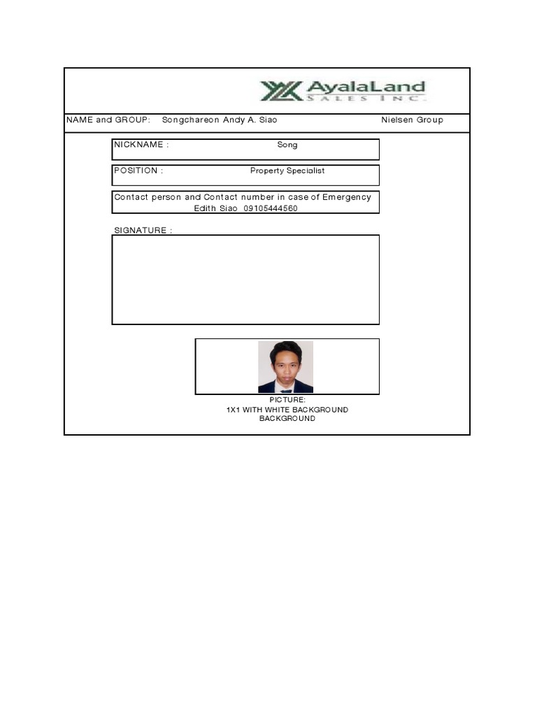 Id Form | PDF