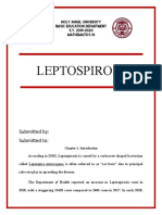Leptospirosis: Submitted By: Submitted To