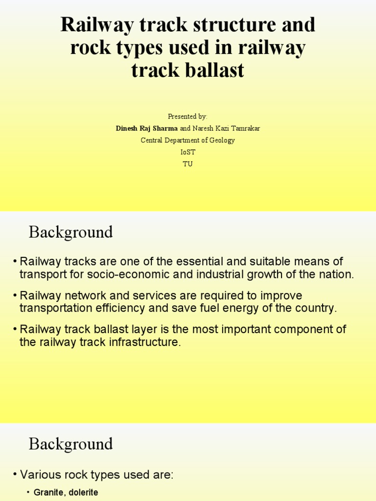 Rock Types for Railway Track Ballast | PDF | Rock (Geology) | Track ...