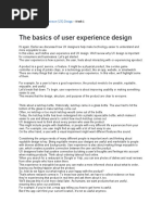 Foundations of User Experience Week 1