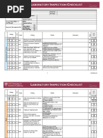 General Lab Inspection Checklist 2016