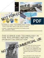FOR COM MER Cial: Science and Technology and The Philippine Nation-Building