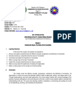 Republic of The Philippines Commission On Higher Education Region V Polangui Community College Polangui, Albay