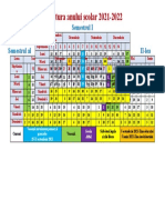 Structura Anului Școlar 2021-2022 Scribd