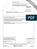 Chemistry: Cambridge International Examinations International General Certificate of Secondary Education