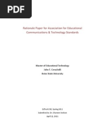 Download Crescitelli - Rationale Paper for AECT Standards by John Crescitelli SN52453506 doc pdf
