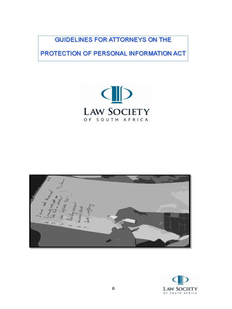 Guidelines For Attorneys On The Protection of Personal Information Act