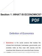Section 1:what Is Economics?