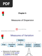 Chapter 6 Measures of Dispersion