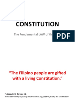 Constitution: The Fundamental LAW of The Land