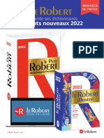 Dictionnaire Le Robert Mots Nouveaux 2022