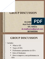 Group Discussion: Dr.S.Mathumathy Asst Prof in English, SSL VIT, Vellore 8870085846