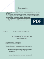 Programming: Dr. Falah Younis Algorithm Design - Cihan University/ Sulaimaniya