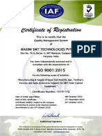 Sample ISO 9001 ( UKAS, UK)
