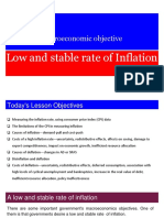 Macroeconomic Objectives - Low Inflation Rate - Handout