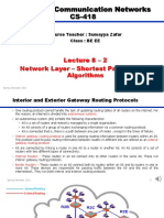 Computer Communication Networks CS-418: Lecture 8 - 2 Network Layer - Shortest Path Routing Algorithms