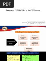 Integrating CBMS in The CDP Process