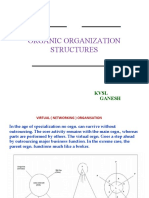 Organic Organization Structures: KVSL Ganesh