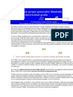 Construya Su Propio Generador Ilimitado Electricidad Gratis