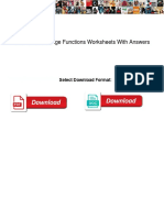 Domain and Range Functions Worksheets With Answers