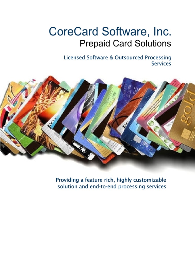Corecard Software, Inc.: Prepaid Card Solutions | PDF | Credit Card ...