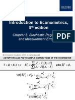 Introduction To Econometrics, 5 Edition: Chapter 8: Stochastic Regressors and Measurement Errors