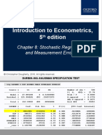 Introduction To Econometrics, 5 Edition: Chapter 8: Stochastic Regressors and Measurement Errors