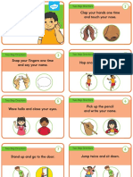 Listen and Follow The Direction Task Cards A4