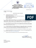 Division Memorandum No. 141 S. 2021