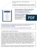 Contemporary Psychoanalysis: To Cite This Article: León Grinberg M.D. (1979) Countertransference and Projective