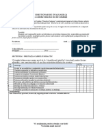 CHESTIONARE DE EVALUARE 1 - Profesori