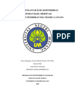 Aulia Winan Yanuariska - 200721639643 - Pengantar Ilmu Kependidikan - Laporan Hasil Observasi