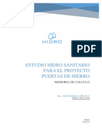 5_Memoria Calculo HIDROSANITARIO PUERTAS DE HIERRO