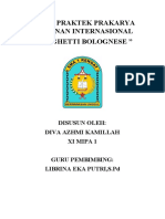 Tugas Praktek Prakarya Makanan Internasional