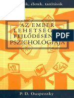 P. D. Ouspensky - Az Ember Lehetséges Fejlődésének Pszichológiája