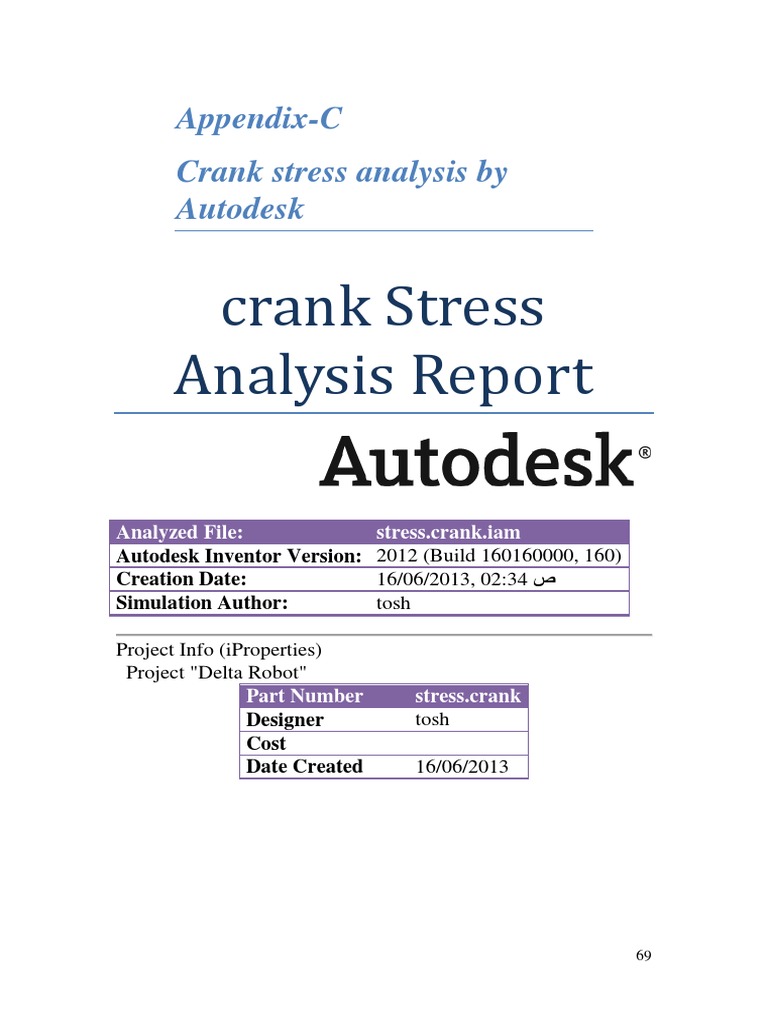 Crank Stress Analysis PDF Strength Of Materials Stress (Mechanics)