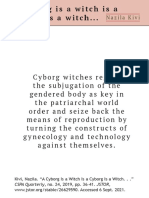 A Cyborg Is A Witch